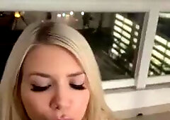 Summer Brookes Balcony fellatio (Summer Brooks)