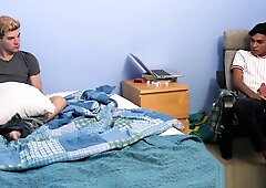 Step dad and Step son fucking the exchange student