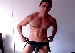 Hot Latin stripper and his big dick