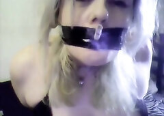 Gagged Smoking