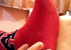 Displaying Soles. Humid Soles. Sole Rubdown. Soles and Sock.