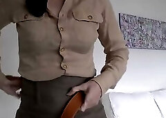 Exciting Belt Try-on with a Linen Skirt, Part 3, Lady Victoria Valente