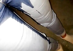 Locked myself in the basement and I had to pee my panties