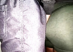 That babe Inadvertently Touches a Stranger's Large Cock in the Queue