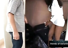 Marvelous ebony angel screwed by 2 dudes