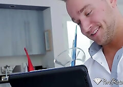 Hot brunette MILF with pair of big tits Romi Rain gets fucked by big dick