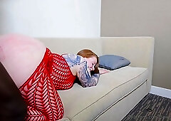 Big booty tattooed redhead MILF Allison Bloom loves getting fucked by BBC