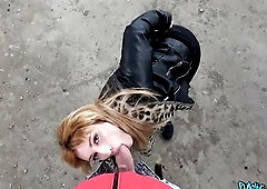 Public Agent - this Spanish cutie had large naturals, I needed to put my shlong inside her
