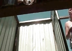 Cuties changing at the Beach