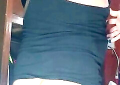 Masturbating with large dildos until I ejaculate all my cum