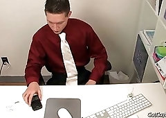 Wesley Marks gay office kissing