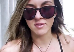 Amateur striptease and Solo masturbation