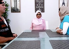 Amative Mia and Julianna's step fantasy action