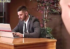 Tattooed gay smashed in asshole by dirty perverted stud