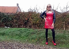 She-Creature Gina Outdoor Urinating + Roadside Have Fun