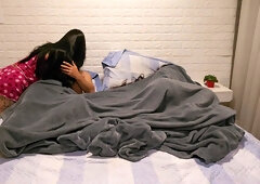 Menage Trois - Wife Catches Friend Giving Her Husband Oral Sex