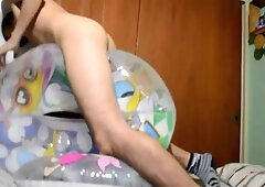 Twunk Climaxes Rigid Ravaging His Inflatable Lovemaking Fucktoy