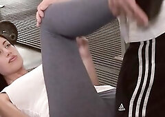 Pervert Sweethearts Scene-two breasty Brunette hair April Blue Likes to Screw in the Gym
