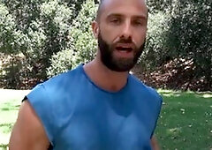 Str8Chaser.com: Donnie Argento escorted by Paul Wagner sneaky yoga