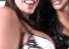 Beautiful T-MILF Vanity pounds hard her MILF friend Ava Devine