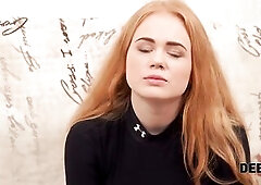 DEBT4k. Fortunate chap can use redhead as a doxy 'coz this babe has debts