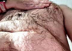 Taking a leak in my gray Hugo Boss pants as a special favor for Steve