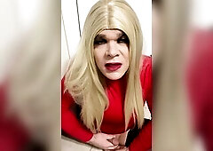 Crossdressing trans gets super lustful when dude tells her we will share her with his allies for a Team fuck. The hot mother i'd like to fuck tra