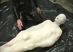 Mummified in latex epoxy