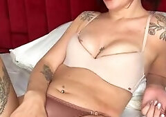 Tattooed Babe Dildo Play