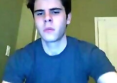 Cute Guy Flashes Cock on Webcam
