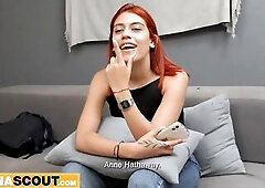Redhead Colombian Teen Hotty Sloppy Sucks Biggest Rod To Get Ahead In Homemade Auditions