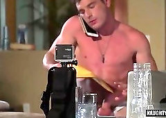 Hot gay flip flop with cum in mouth