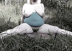 Natural tits, mummy, pussy bush