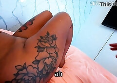 Big booty tattooed Latina MILF gets fucked POV by her stepson