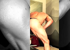 Flex In Thong And Show Hole Cumshot (fan Custom) - Jay Stroke