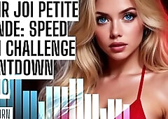 ASMR JOI Tiny Blond: Speed Cum Defiance Countdown Audio Porn HFO