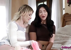 Jane, Melody And Jazmin Dive Into A Playful, Lesbian Threesome