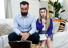 Hard fuck in the doggy style pose with a long-legged Haley Spades