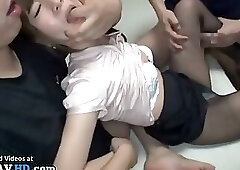 Lovely babe with hottest nylons legs gets fucked
