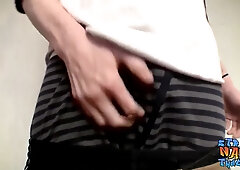 Tatted Sean Johansen Masturbating and Showcasing off Gooey Spunk