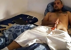 polish chap wanking to climax