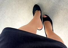 Maitresse Madelines solo foot fetish POV