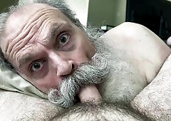 Jizz Greedy Dad Deep-throats Shaft, Drained to the Last Droplet