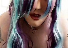 Sissy Vivian Wanks with Boobs out