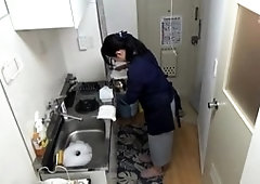 Busty Oriental mom enjoys wild sex action with a young guy