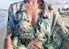 flashing bazookas and vagina on a public beach ending with void urine