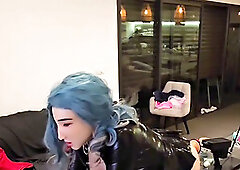 Sissy latex and the ultimate sissy sex machine experience