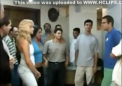 Unhappy Brazilian tricked into bukkake 1