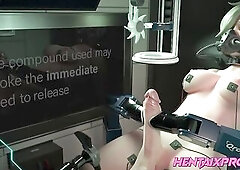 Milking a Hawt blond youthful dickgirl - CG ANIMATION 2024