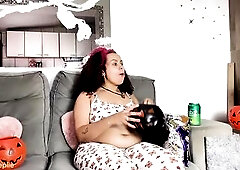 Obese Black Halloween Clip Night With Farts and Burps